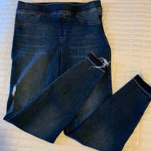 SPANX Distressed Skinny Jeans